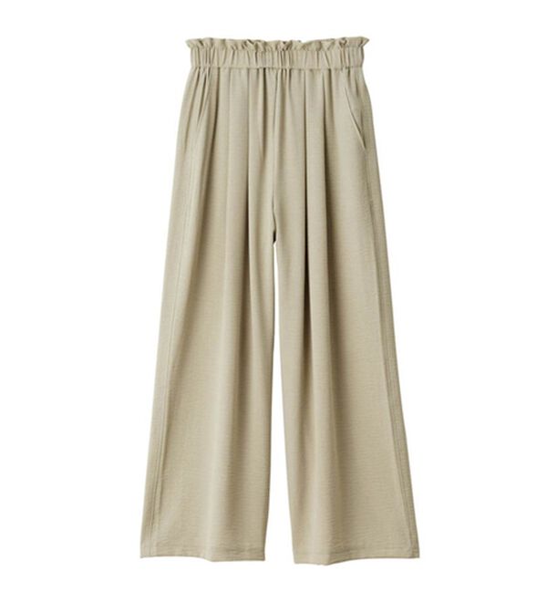 RANAN（ラナン）の「ひんやり！リラックスタックワイドパンツ（ワイドパンツ・ガウチョ）」｜詳細画像