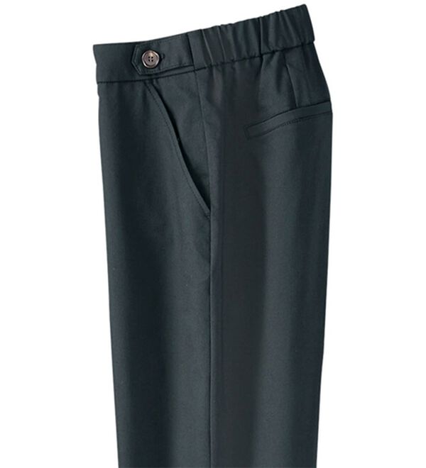 BELLUNA（ベルーナ）の「テンセル（ＴＭ）繊維混裏起毛ストレートパンツ（フルレングスパンツ）」｜黒