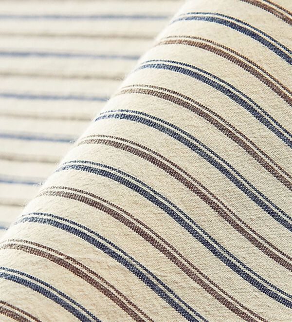 BELLUNA（ベルーナ）の「大人シャツ誕生！綿１００％ストライプ柄切替シャツ（シャツ）」｜詳細画像