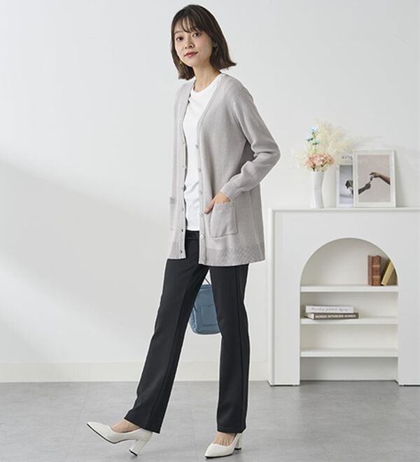 BELLUNA（ベルーナ）の「【裏起毛有無】ジャストフィットらくらくパンツ（フルレングスパンツ）」｜詳細画像