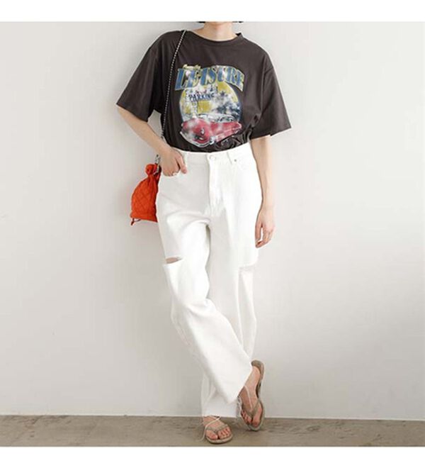 GeeRA（ジーラ）の「ロックプリントルーズＴシャツ（Tシャツ）」｜詳細画像