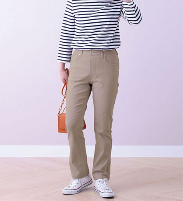 BELLUNA（ベルーナ）の「抗菌防臭！裏起毛美スマートパンツ（フルレングスパンツ）」｜詳細画像