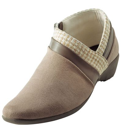 BELLUNA（ベルーナ）の「＜エル　プラネット＞美脚魅せ異素材使いブーティ（ブーツ）」