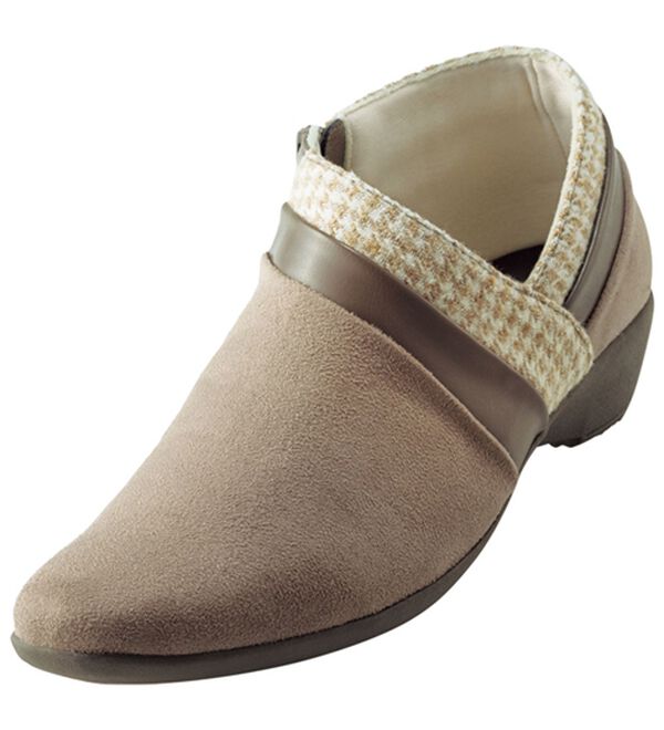 BELLUNA（ベルーナ）の「＜エル　プラネット＞美脚魅せ異素材使いブーティ（ブーツ）」｜オーク