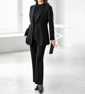 BELLUNA（ベルーナ）の「【３点セット】洗えるストレッチ素材！フォーマルパンツ３点セット（ブラックフォーマル（喪服・礼服））」｜詳細画像