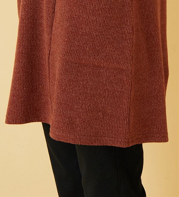 BELLUNA（ベルーナ）の「杢調素材ポケットデザインジャンパードレス（ジャンパースカート）」｜詳細画像