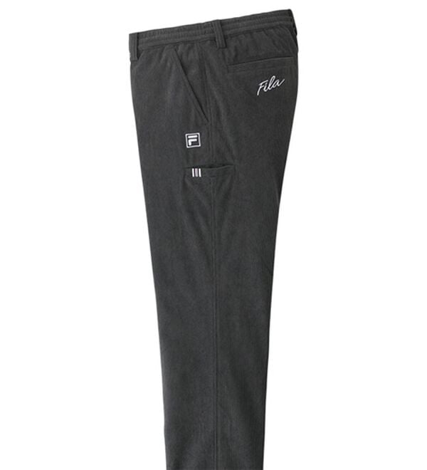 「＜フィラ＞コーデュロイウエストイージーパンツ（メンズフルレングスパンツ）」｜チャコール
