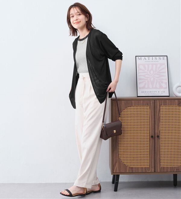 Viola e Viola（ヴィオラ エ ヴィオラ）の「【選べる丈】こなれカーデ（その他カーディガン）」｜詳細画像
