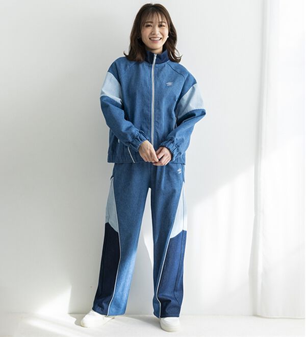 BELLUNA（ベルーナ）の「【ｕｍｂｒｏ】切替デニムジャケット（ブルゾン）」｜詳細画像