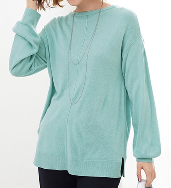 BELLUNA（ベルーナ）の「ふんわりカシミヤタッチニットプルオーバー（ニット・セーター）」｜詳細画像