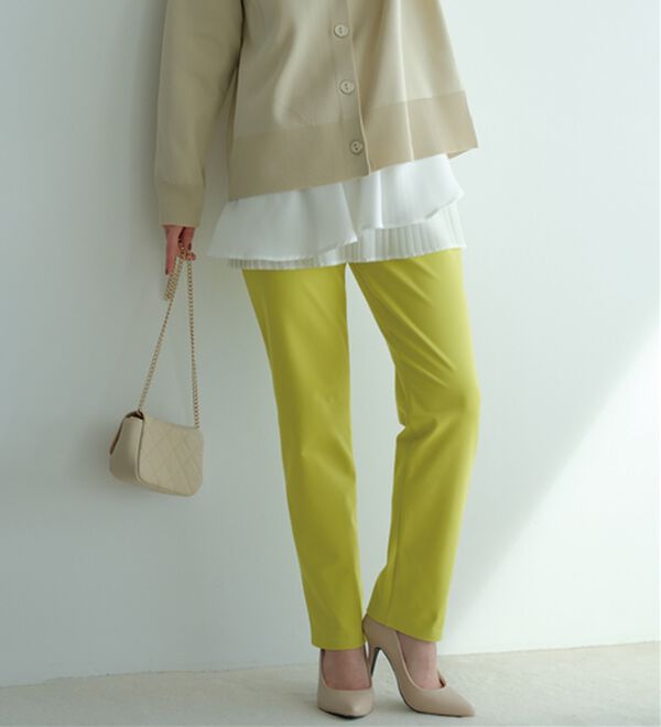 BELLUNA（ベルーナ）の「新触感！マシュマロみたいななめらかストレッチパンツ（フルレングスパンツ）」｜詳細画像