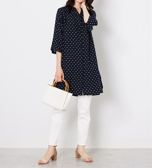 BELLUNA（ベルーナ）の「レーヨン素材袖フレアーワンピース（その他ワンピース）」｜詳細画像