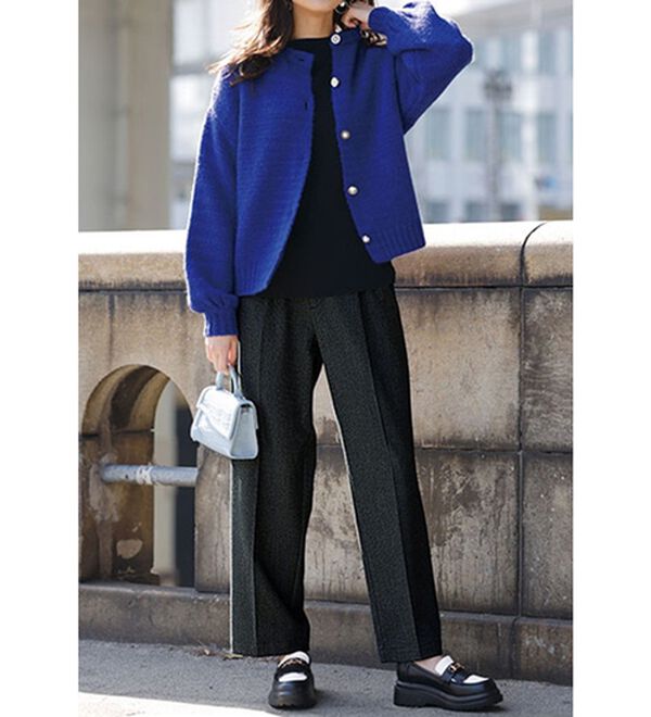 RANAN（ラナン）の「静電気防止・抗菌防臭！キレイ見えにこだわったワイドパンツ（フルレングスパンツ）」｜詳細画像