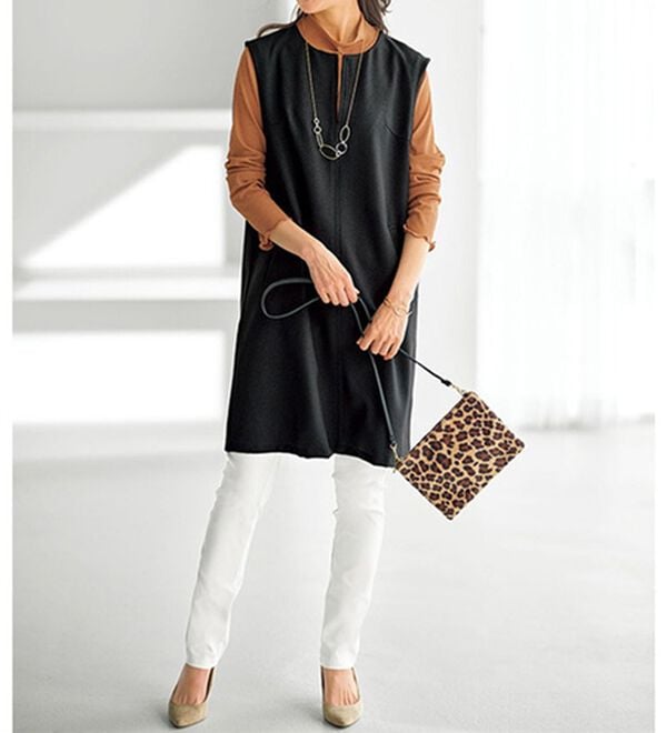 BELLUNA（ベルーナ）の「ウーリッシュ素材ジャンパースカート（ジャンパースカート）」｜詳細画像