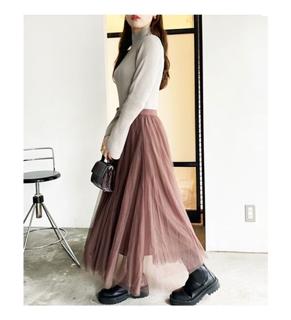 GeeRA（ジーラ）の「フレアーチュールロングスカート（ロングスカート）」｜詳細画像