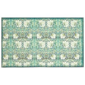 「柄がキレイなインテリアマット（玄関マット）」｜グリーン