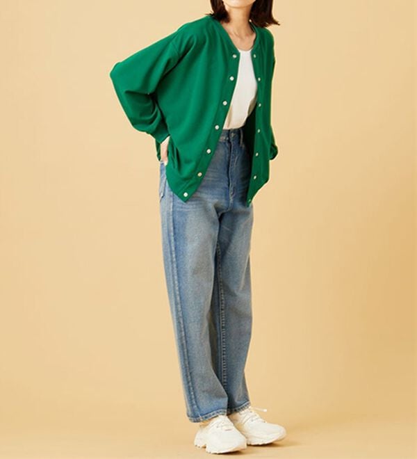 BELLUNA（ベルーナ）の「ストレッチジョーゼット素材カーディガン（その他カーディガン）」｜詳細画像