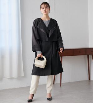 RANAN（ラナン）の「【2点セット】マルチウェイレイヤードコート（ロングコート）」｜ブラック系