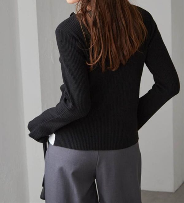 RANAN（ラナン）の「レイヤード配色ニットカーディガン（ニットカーディガン）」｜詳細画像