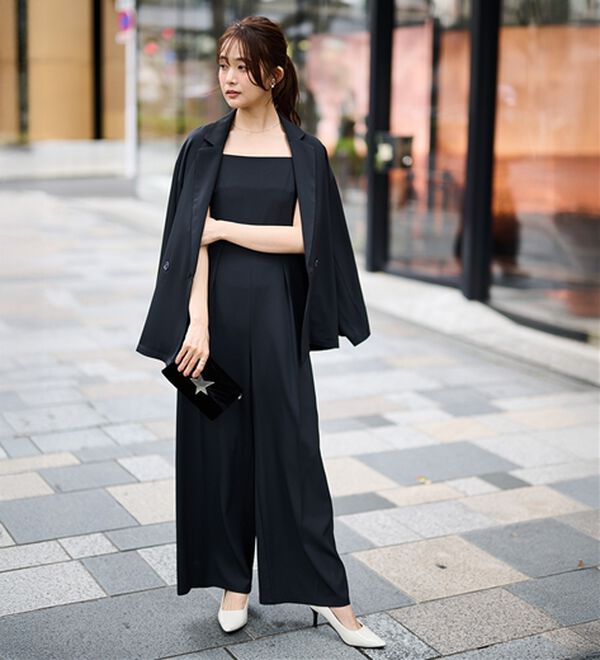 RANAN（ラナン）の「ジャケット＆サロペットドレスセット（パンツスーツ）」｜詳細画像