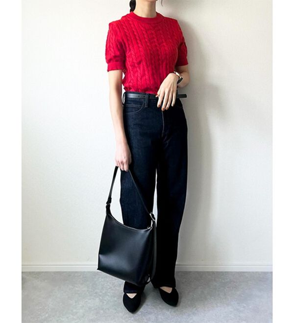 GeeRA（ジーラ）の「ケーブル編みニットトップス（ニット・セーター）」｜詳細画像