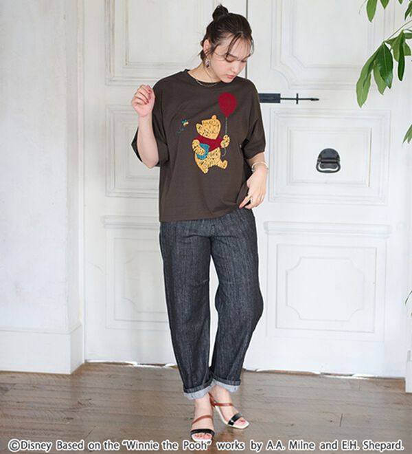 BELLUNA（ベルーナ）の「＜Ｄｉｓｎｅｙ＞綿混素材ゆるっとＴシャツ（カットソー）」｜詳細画像