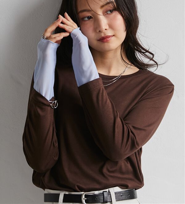 RANAN（ラナン）の「レイヤードスリーブロンＴＥＥ（カットソー）」｜詳細画像