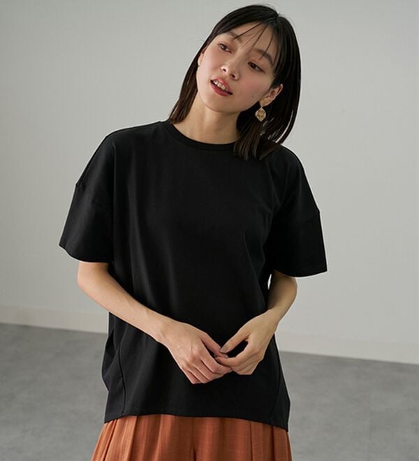 BELLUNA（ベルーナ）の「シュッと体型カバー！コクーンTシャツ（カットソー）」｜詳細画像