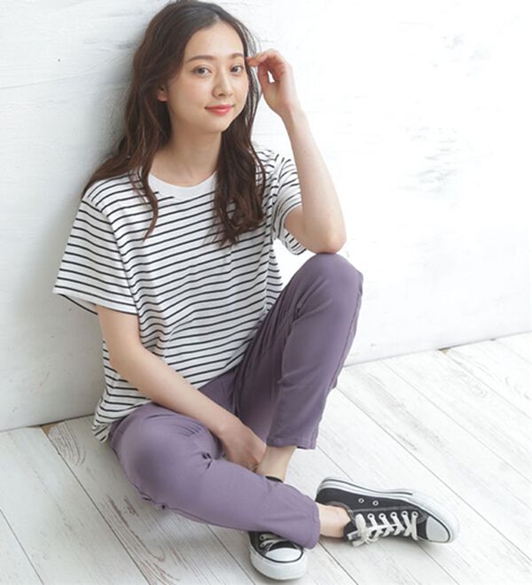 美品】ルフィル ハイストレッチ レギンスパンツ 裾ジップ 近年モデル  