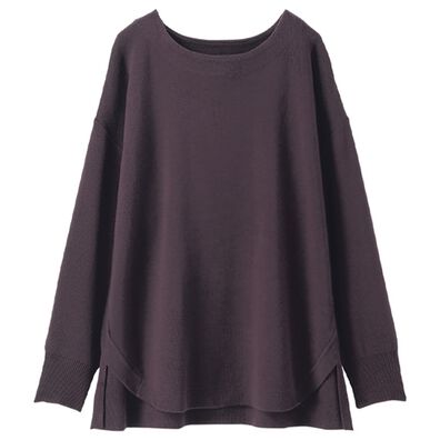 BELLUNA（ベルーナ）の「ミラノリブ素材裾ラウンドプルオーバー（ニット・セーター）」