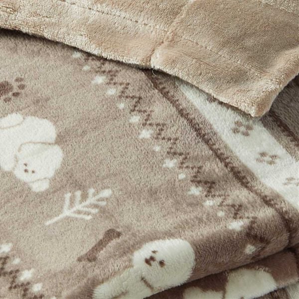 iellio（イエリオ）の「リバーシブル２枚合わせ毛布＜洗える・フランネル・北欧調・肌ざわり＞（毛布・ブランケット）」｜詳細画像