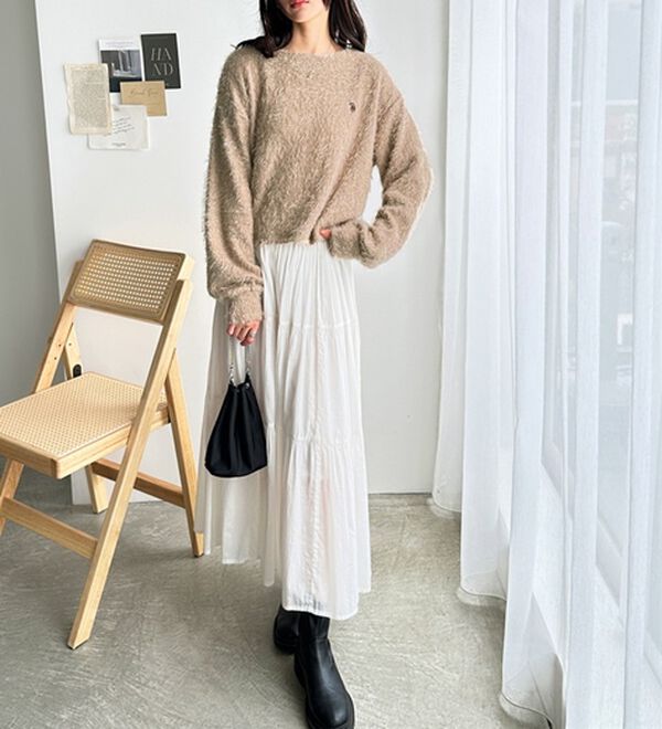 GeeRA（ジーラ）の「【U.S. POLO ASSN.】シャギーニットソートップス（ニット・セーター）」｜詳細画像