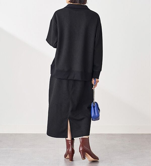 BELLUNA（ベルーナ）の「ボーダージャカードハーフジッププルオーバー（カットソー）」｜詳細画像