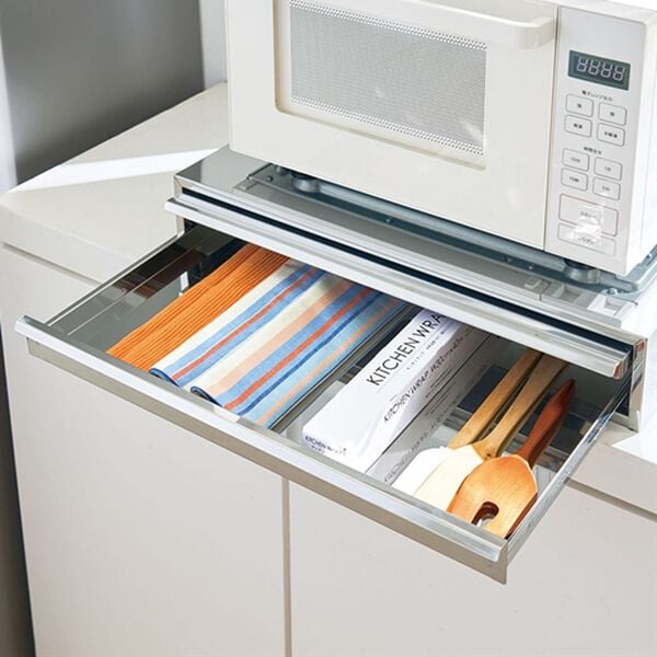 「引き出し付ステンレスキッチンサポートテーブル（キッチン隙間収納）」｜詳細画像