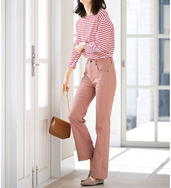 ルフラン（ルフラン）の「【３本組】やわらか裏起毛エアリージーンズ（フルレングスパンツ）」｜詳細画像