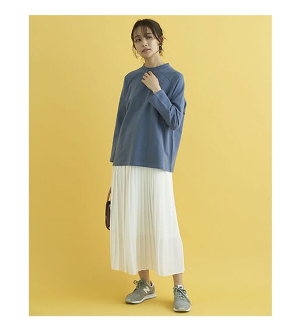 BELLUNA（ベルーナ）の「華奢見せ！しっかり裏毛素材コットン１００％トレーナー（トレーナー・スウェット）」｜詳細画像