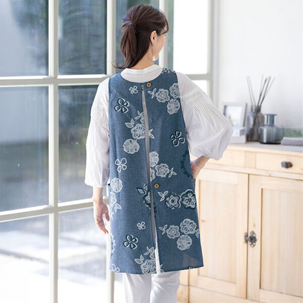 ルフラン（ルフラン）の「【２色組】杢調デザインエプロン（エプロン）」｜詳細画像