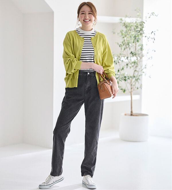 BELLUNA（ベルーナ）の「まるでデニム！ストレッチニットデニム（フルレングスパンツ）」｜詳細画像