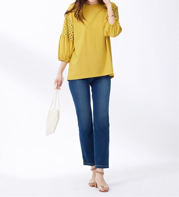 BELLUNA（ベルーナ）の「グーンと伸びる！ひんやりフローズンパンツ（フルレングスパンツ）」｜詳細画像