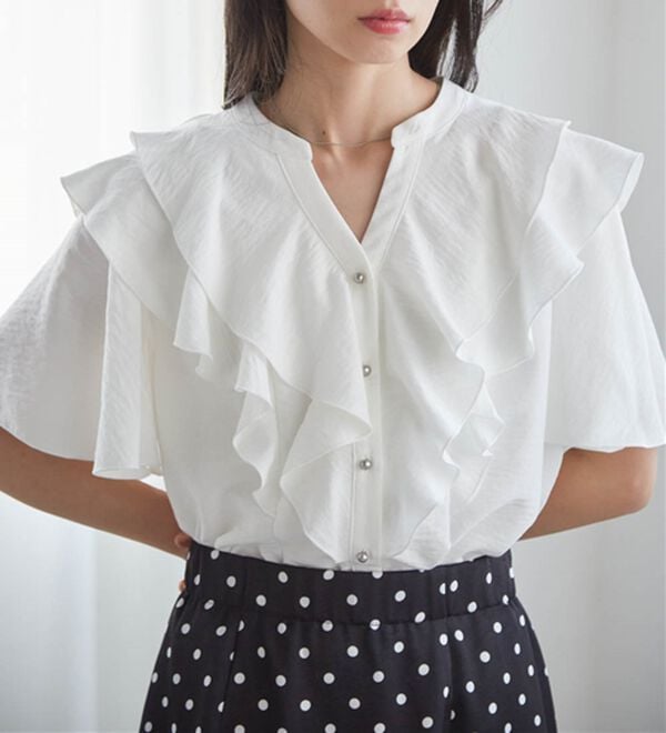 RANAN（ラナン）の「ラッフルフリルブラウス（ブラウス）」｜詳細画像