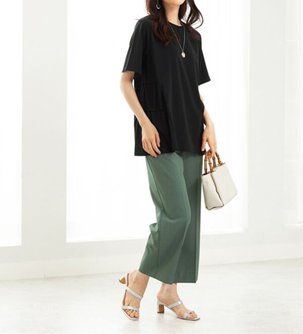 BELLUNA（ベルーナ）の「ヒンヤリ！サイドギャザー使いチュニック（チュニック）」｜詳細画像