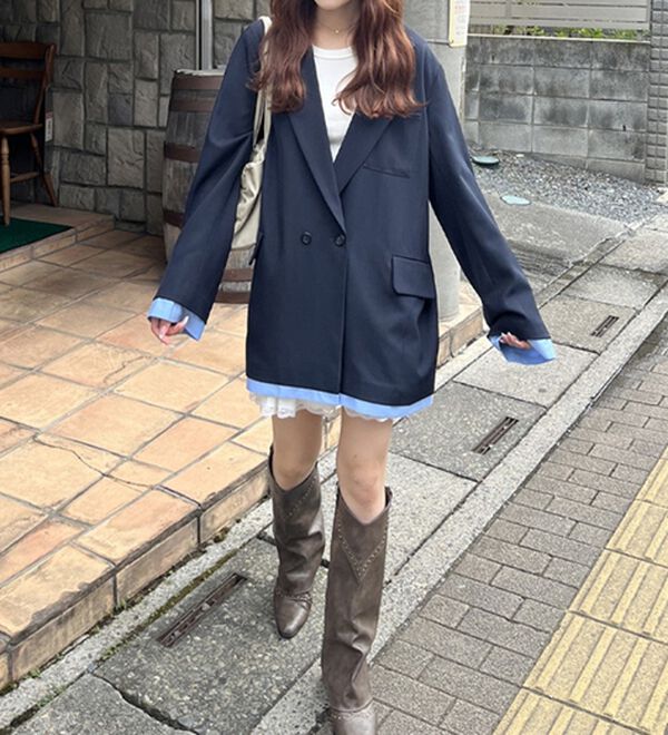 GeeRA（ジーラ）の「レイヤードデザインジャケット（その他ジャケット）」｜詳細画像