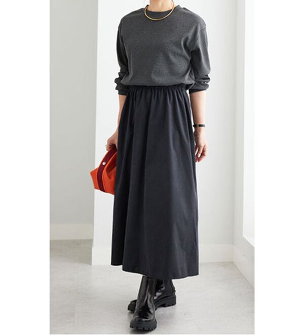 BELLUNA（ベルーナ）の「ドッキングデザインロングワンピース（ドッキングワンピース）」｜詳細画像