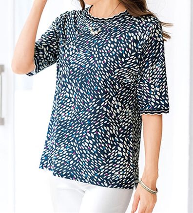 ルフラン（ルフラン）の「かぎ針編使い上品プルオーバー（カットソー）」