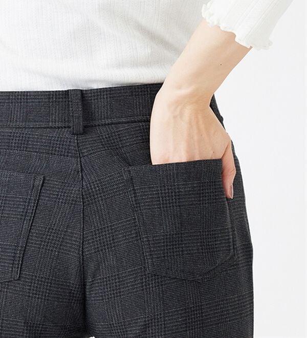 BELLUNA（ベルーナ）の「ウエストらくらく！ふっくら裏起毛ストレッチパンツ（フルレングスパンツ）」｜詳細画像