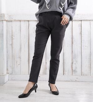 A HAPPY MARILYN（アハッピーマリリン）の「【Ｍ～８Ｌ】楽ちん暖かスキニーパンツ（スリム・スキニーパンツ）」｜ブラック