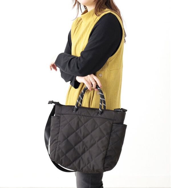 BELLUNA（ベルーナ）の「キルティング素材２ＷＡＹトートバッグ（その他バッグ）」｜詳細画像