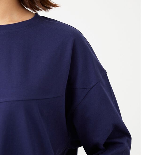 BELLUNA（ベルーナ）の「ヒンヤリ冷感！切替デザインプルオーバー（カットソー）」｜詳細画像