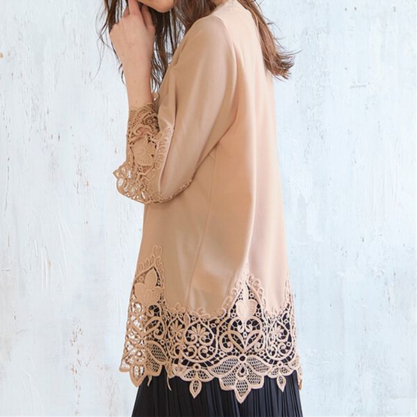 RANAN（ラナン）の「裾レース使いチュニック（チュニック）」｜詳細画像