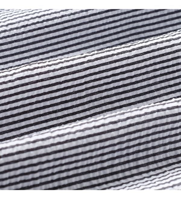 GeeRA（ジーラ）の「クレリック配色ウエストギャザーシャツワンピ―ス（シャツワンピース）」｜詳細画像